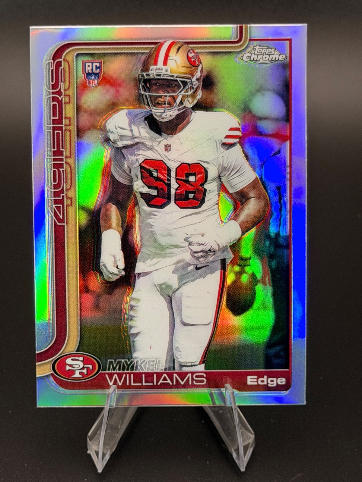 Mykel Williams Topps Chrome #352 Prizm Refractor