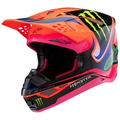 Alpinestars Supertech M10 Deegan Monster MIPS Helmet Large Orange /Purple/Pink