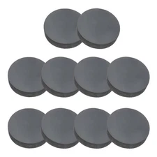 Rubber Solid Discs Washers Anti-Vibration Spacer, 10 Pcs 20mm OD 5mm Thick