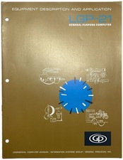 1963 GENERAL PRECISION LGP-21 ELECTRONIC TRANSISTOR COMPUTER BROCHURE BURBANK CA