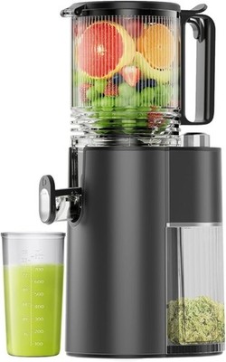 EanOruus JE-73M-AB 5.8'' Chute Cold Press Juicer Extractor Machine Gray 400W