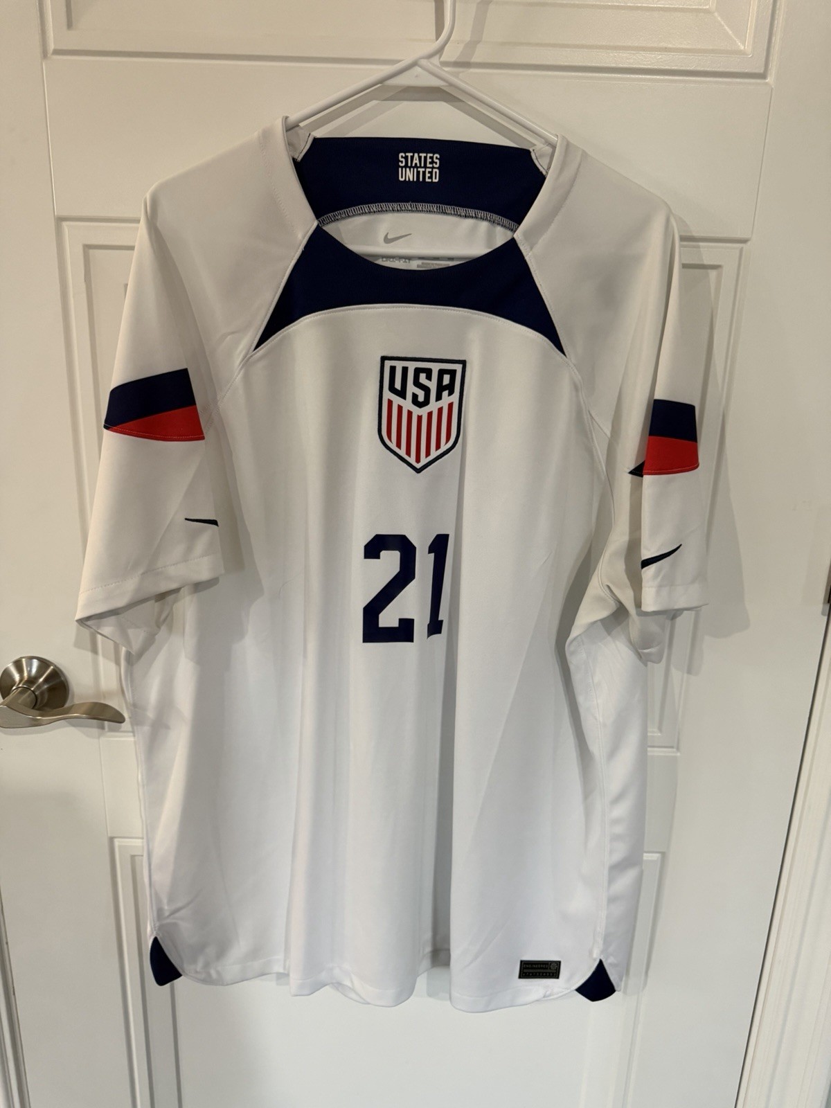 Tim Weah USMNT USA Soccer Nike Jersey Men’s 2XL