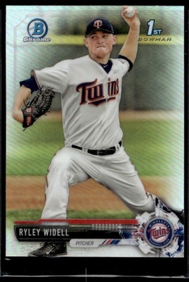 2017 Bowman Draft Chrome Refractor Ryley Widell Minnesota Twins #BDC-64