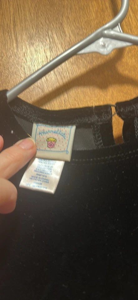 Vestido Terciopelo Rojo Y Negro Tafetán Y Terciopelo Talla 4t Foto 3 de 4