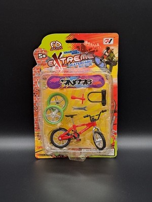  Finger BMX Bike Fahrrad und Skateboard Set aus den 90ern Gut! Noch in OVP ( 1 )