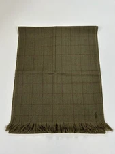 *MINOR DEFECT* Polo Ralph Lauren Thin Wool Herringbone Scarf - Olive -