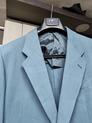 Vintage Giorgio Zanella superfine pure wool classic turquoise 