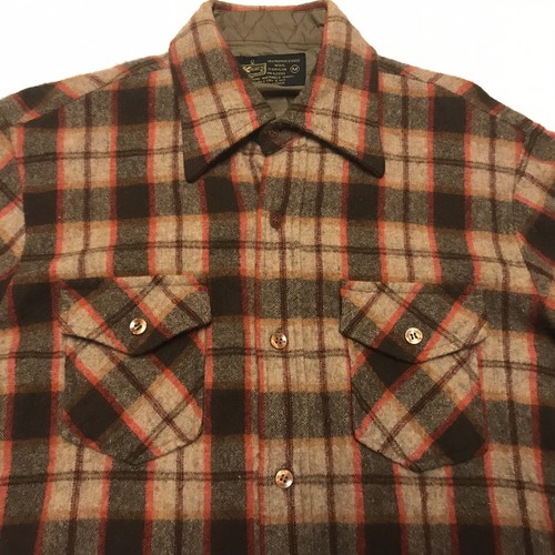 Vintage Kmart Plaid Wool Button Front 