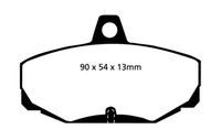 EBC B05 Bremsen Kit Hinten BeläGe Scheiben FüR Ford Escort 6 (Gal) 7 Sierra