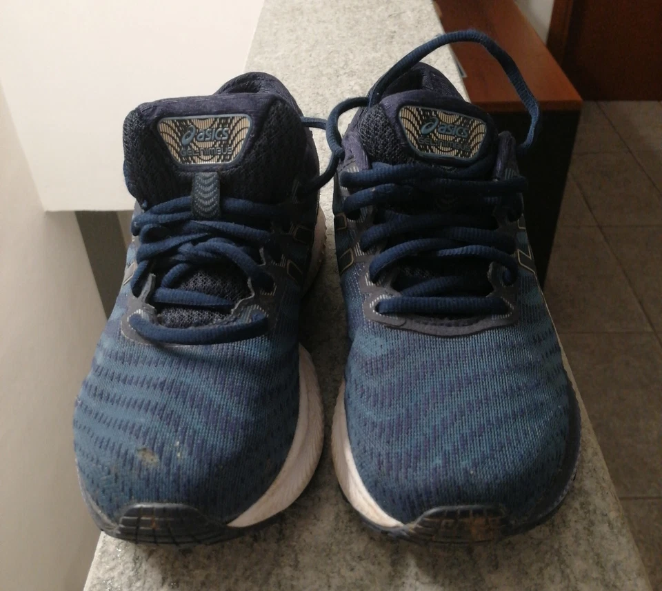 Asics Gel Nimbus 22 Scarpe da Corsa Donna Taglia US 6 EURO 37 Blu - Immagine 3 di 4