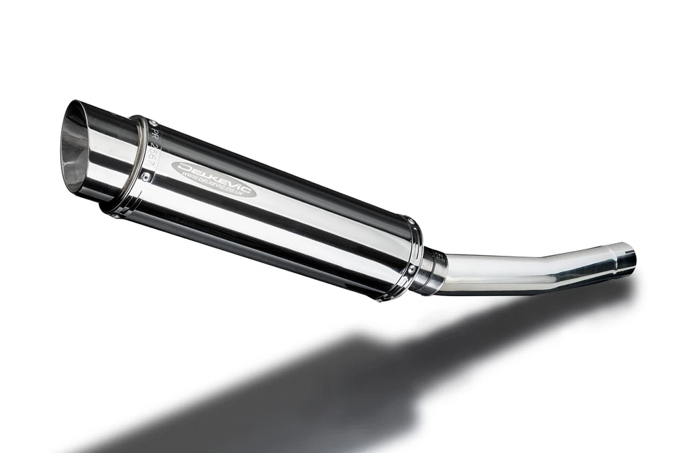 Silenciador de escape redondo de aço inoxidável Yamaha YZF-R6 1998-2002 Delkevic 14" - Imagem 2 de 4