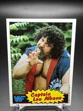 CAPTAIN LOU ALBANO 1985 Topps WWF Pro Wrestling #3 Fresh Pull From Sealed Case
