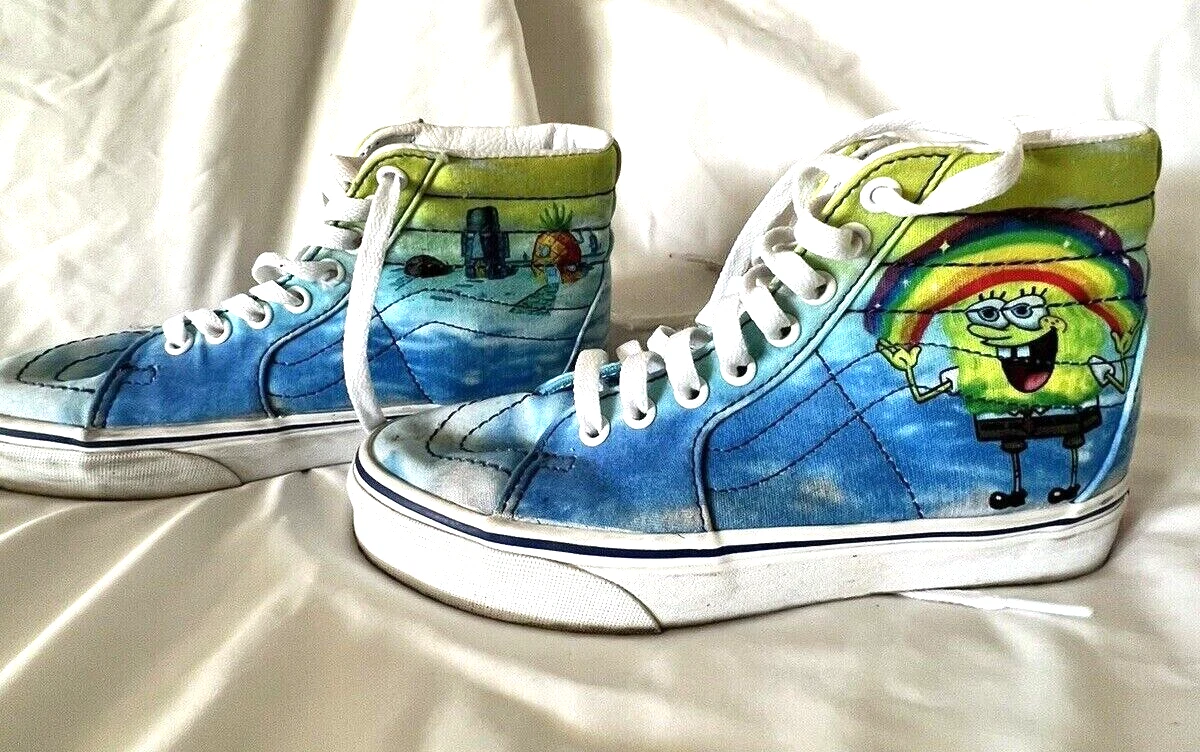 Sneakers alte Spongebob Vans Off The Wall uomo 4 5 donna 6