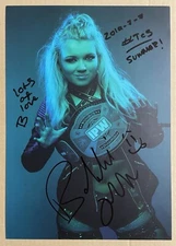 STARDOM Bobbi Tyler Autographed Portrait 1 WWE NXT UK Stevie Turner TCS