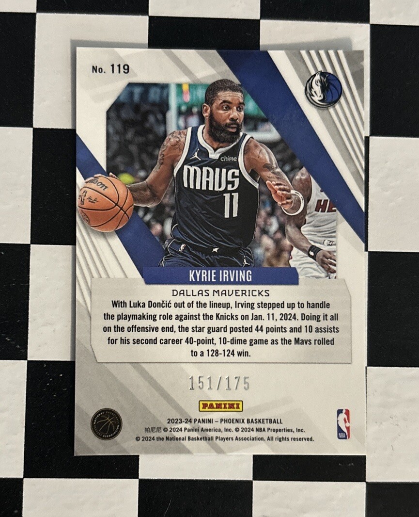 【サイン入り】2015-16 Panini Noir Kyrie Irving Kyrie Irving 2015 Panini Revolution Auto Autograph #3