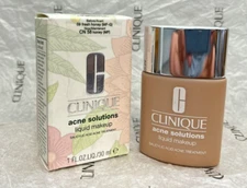 Clinique Acne Solutions Liquid Makeup 09 Fresh Honey 1 oz/ 30ml New