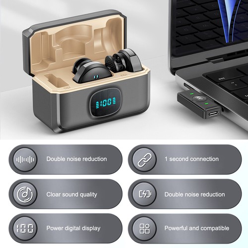 Wireless Lavalier Microphone Lapel Mic for iPhone Android Phone DSLR Camera US - Picture 12 of 25