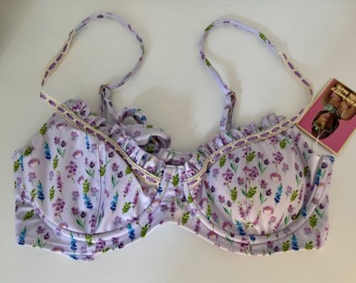 Strawberry Milk Mob Bikini Swimsuit Set Size Large Top & Bottom