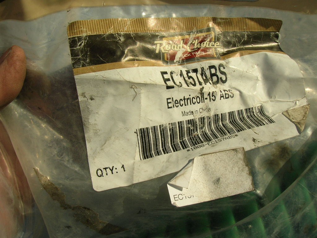 7-Way Plug Coiled Cord Set 15 foot EC157ABS ABS ELECTRICAL