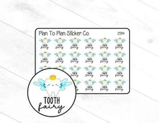 2594~~Tooth Fairy Planner Stickers.