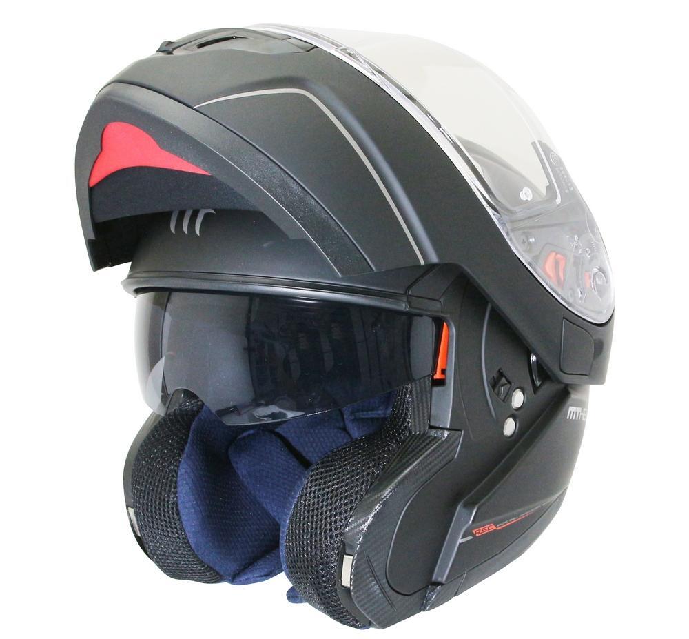 Casque intégral modulable double écran MT Atom SV XS noir mat