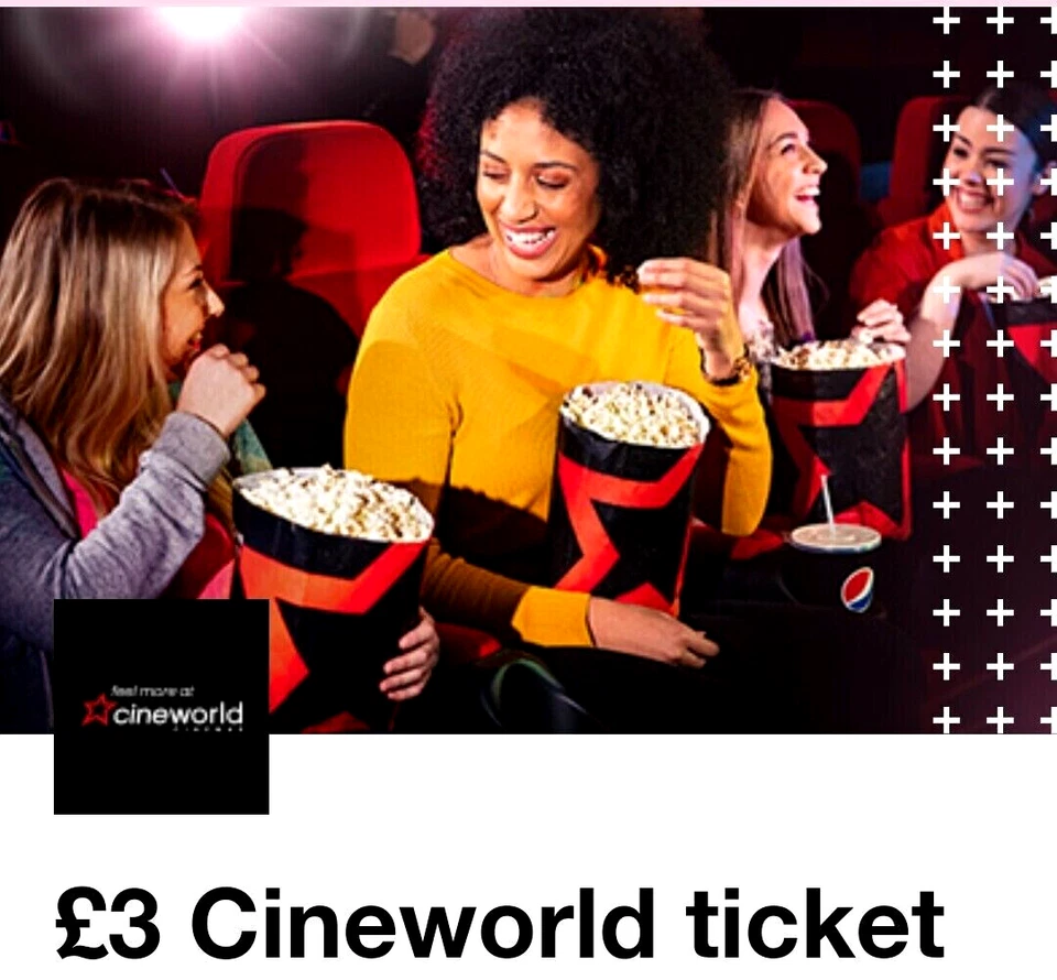 1 x Cineworld Kinokarte gültig: Fr Sa So BLITZLIEFERUNG - Beschreibung lesen