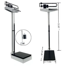 Mechanical Scale Physician Health Scale Body Weight Scale+Height Rod Measuring