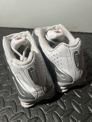 nike shox r4 white silver 28 ショックス イエロー Nike Shox R4 White Bright Crimson Metallic Silver Men's