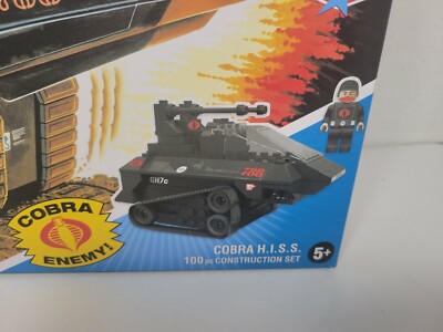 GI.Joe Cobra HISS Tank with Mini Figure 100pc Construction Set-New