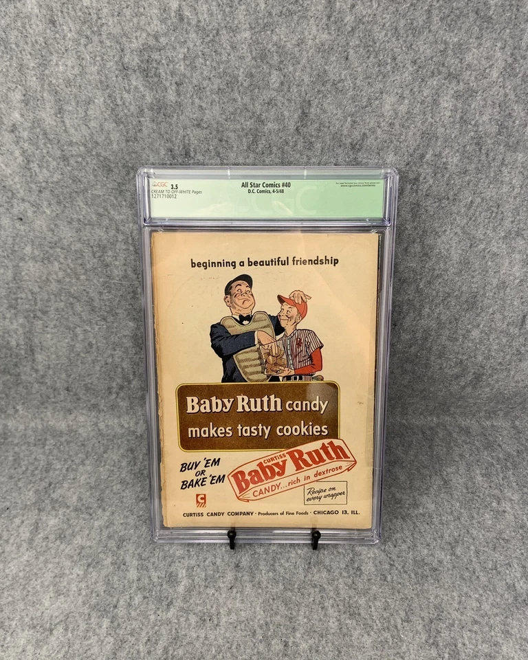 1948 DC COMICS ALL-STAR #40 CGC 3.5 - Image 2 of 2