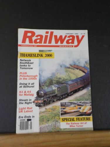 Railway Magazine 1992 January Thameslink 2000 Peterborough 1950s Selhurst - Picture 1 of 7