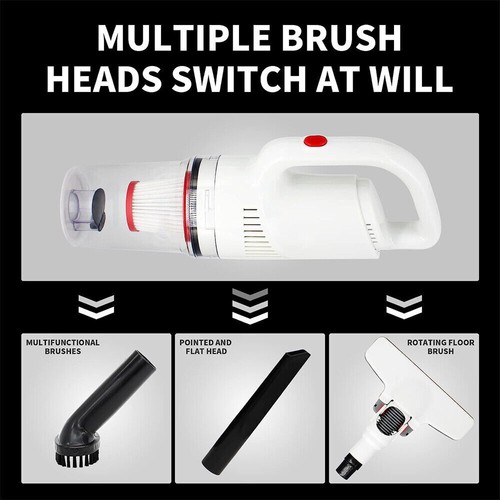 12kPa Portable Automatic Car Vacuum Cleaner Wet & Dry Vacuum Cleaner With Parts - Picture 3 of 12