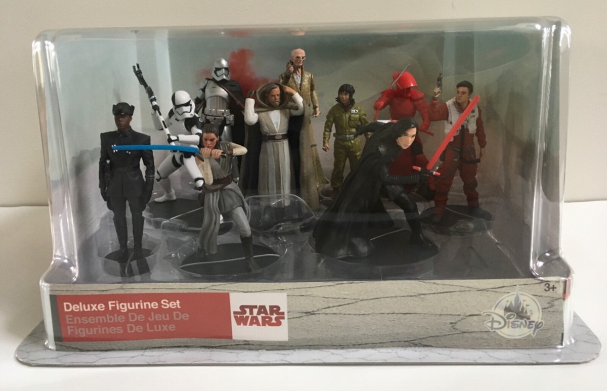Disney Star Wars The Last Jedi Deluxe Figurine Set Brand New
