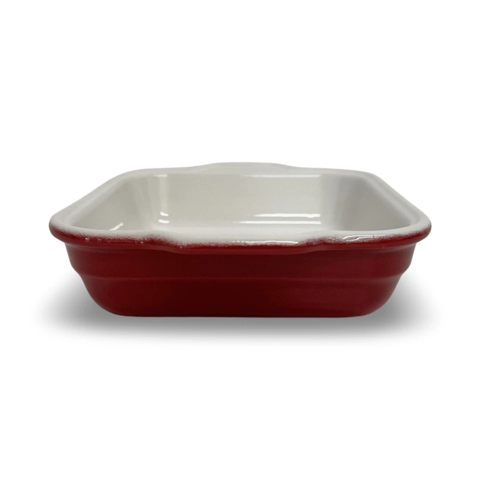 Cazuela roja para hornear Emile Henry France, 9,2 x 6,7 pulgadas Foto 2 de 4