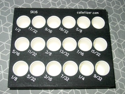 SK16 Collet Set Storage Rack, Blank or Engraved Sizes, Tray Holder Stand