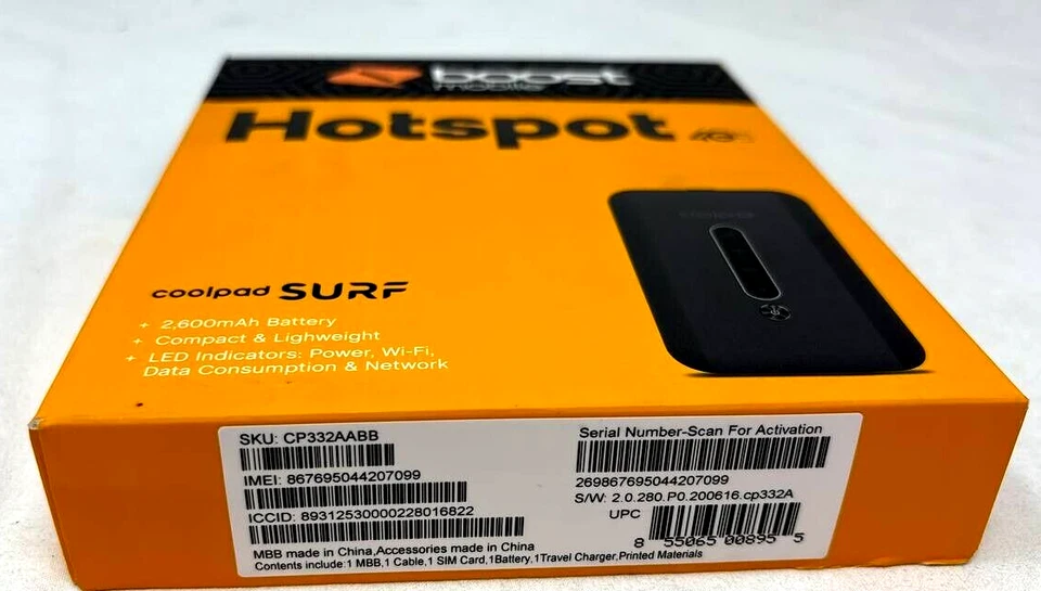 Coolpad Surf Wireless WiFi Hotspot Portable 4G LTE Internet Sprint Network - Image 4 of 4