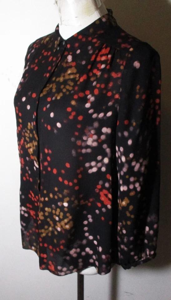 ШЕЛК Бродвей и метла черный 100% шелк блузка размер S - Изображение 4 из 4