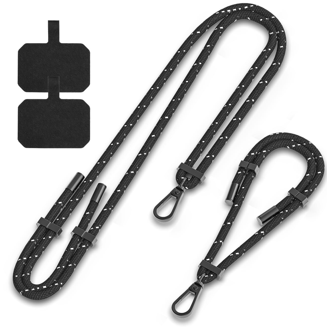 Phone Lanyard 1× Adjustable Neck Strap1× Wrist Strap 2× Pads Universal Crossb...