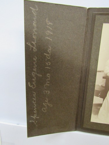 1918 Vintage Black & White Portrait Of Young Child Baby 2 3/4" x 4 3/4" PA-38 - Picture 3 of 9