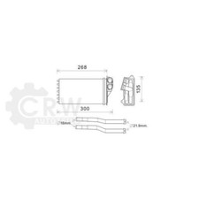 Wärmetauscher Innenraumheizung für Citroën C1 1.0 Bj.05-14