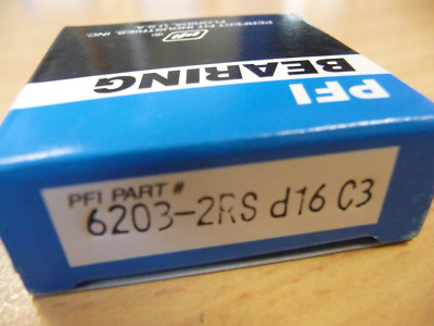 ** 1x  PFI - Rillenkugellager 6203-2RS/C3 d=16 ....... 16x40x12mm .... ** NEU **