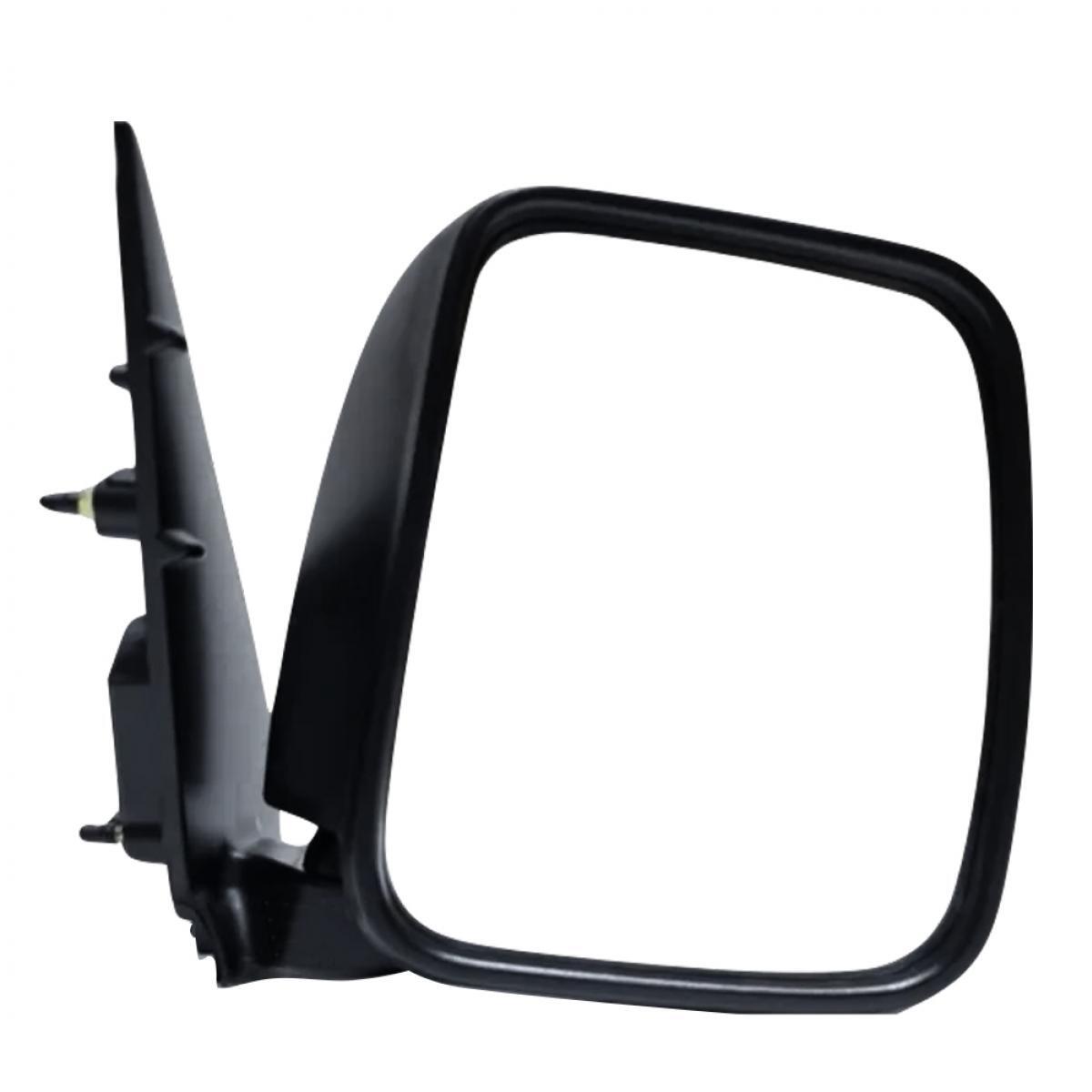 Side Mirror Black Manual Upright Shape RIGHT Fits 2014-18