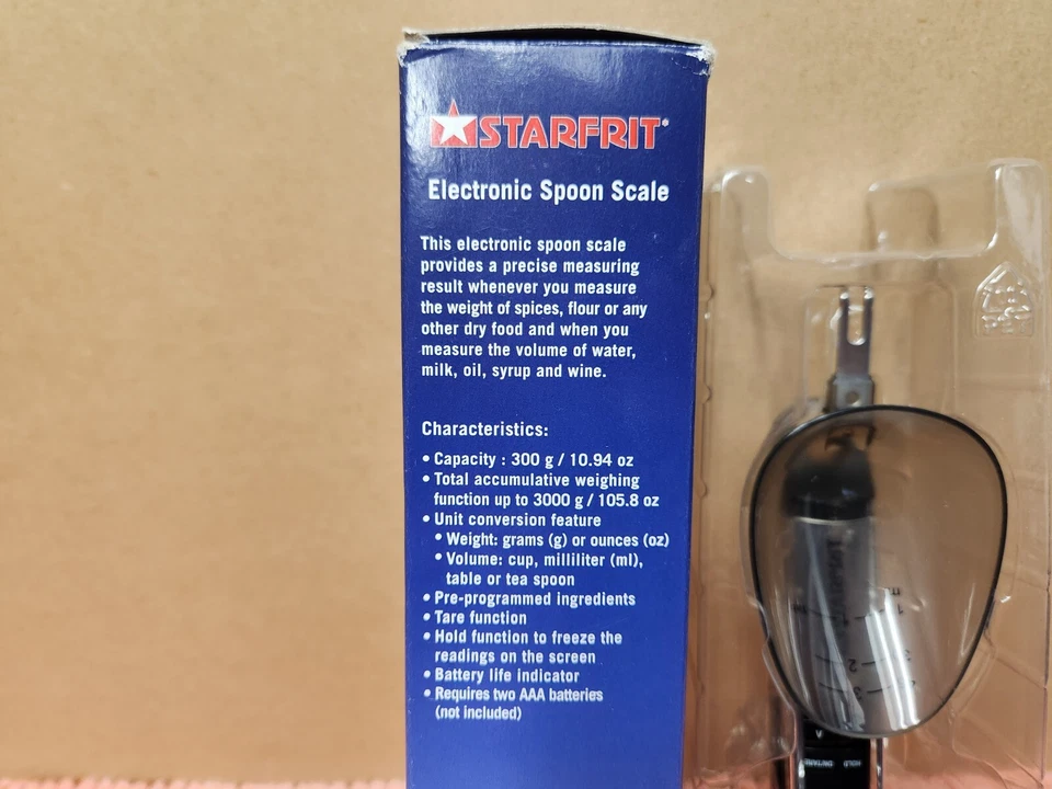 Starfrit Electronic Spoon Scale 300g Capacity Measures Weight & Volume Digital - Image 4 of 4
