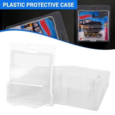 10PCS Protector For Hotwheels Short or European Cards Model Car Clamshell Cases