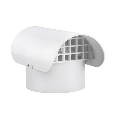 3 Inch Vent Cap for Schedule 40 Pipes, Radon Fan For 3'' 40, White 