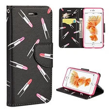 GSA Executive Graphic Wallet Case for iPhone SE (2022-20), 8 & 7 Lipstick