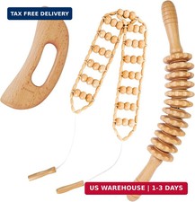 3Pcs Wood Therapy Massage Tools Lymphatic Drainage Massager Wooden Massager Body