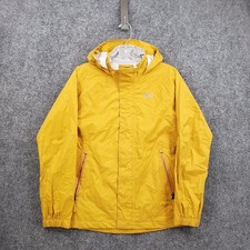REI Co op Rain Jacket Kids L Large 14 16 Yellow Hooded Waterproof Windbreaker