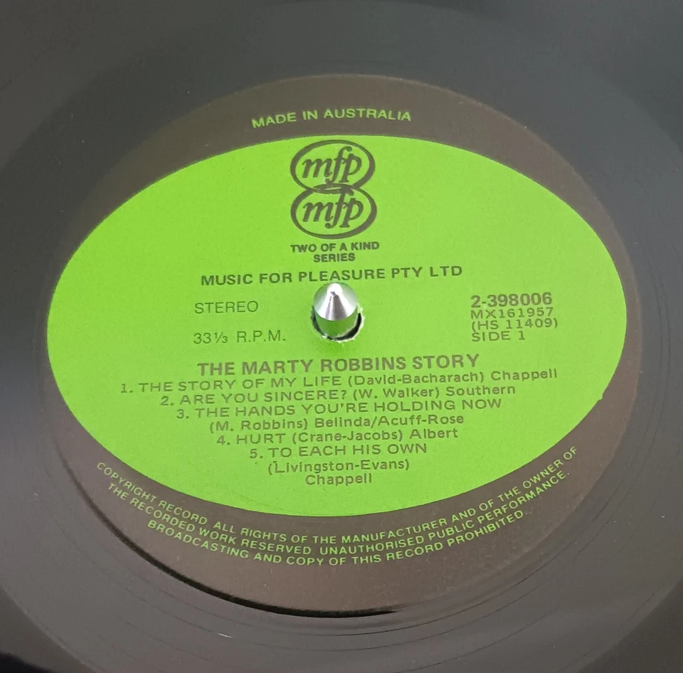 The Marty Robbins Story - double LP record excellent, cover VG+ - Image 3 of 3