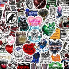 200PCS Dark Romance Book Stickers, Vinyl Spicy Bookish